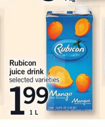 Fortinos Rubicon juice drink offer