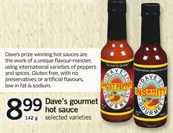 Fortinos Dave's gourmet hot sauce offer