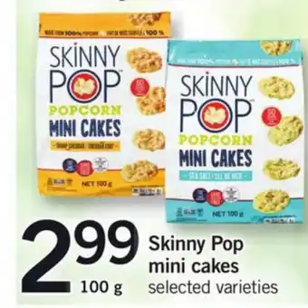 Fortinos Skinny Pop mini cakes offer