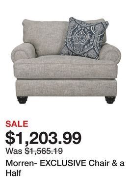 Ashley Furniture Morren- exclusive chair & a half offer