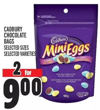 Metro Cadbury chocolate bags offer
