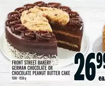 Metro Front street bakery german chocolate or chocolate peanut butter cake offer