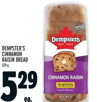 Metro Dempster's cinnamon raisin bread offer