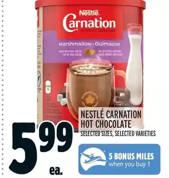 Metro Nestlè carnation hot chocolate offer