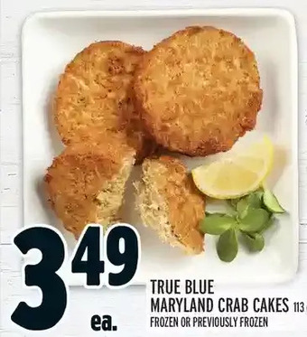 Metro True blue maryland crab cakes offer