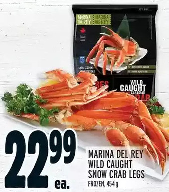 Metro Marina del rey wild caught snow crab legs offer