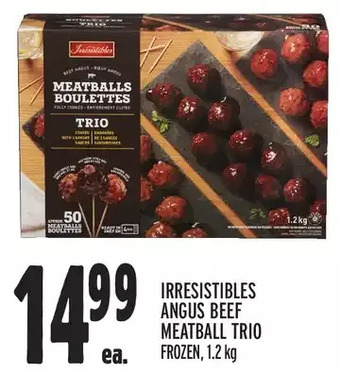Metro Irresistibles angus beef meatball trio offer