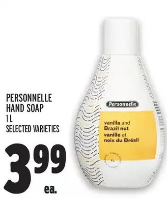 Metro Personnelle hand soap offer