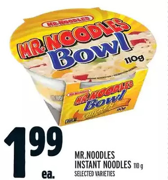 Metro Mr. noodles instant noodles offer