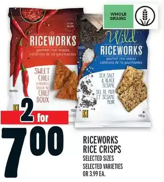 Metro Riceworks rice crisps offer
