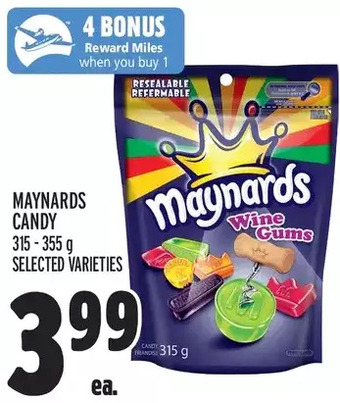 Metro Maynards candy offer