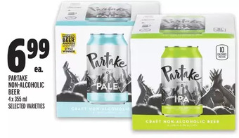 Metro Partake non-alcoholic beer offer