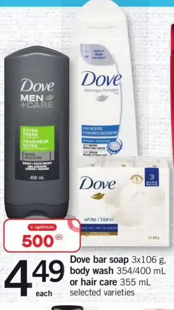Fortinos Dove bar soup offer