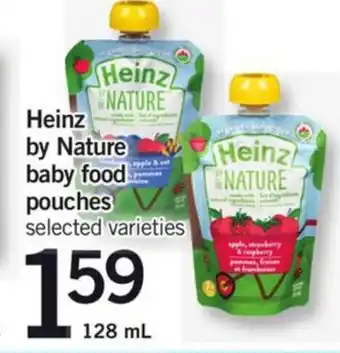 Fortinos Heinz by nature baby food pouches offer