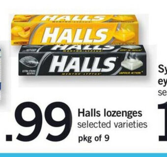 Fortinos Halls lozenges offer
