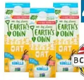 Stong's Market Earth's Own So Fresh Oat Beverage 1.75L offer