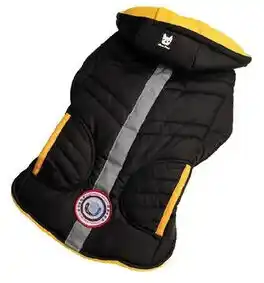 Costco South Paw Jackson Reflective Dog Jacket, Black and Yellow offer