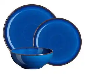 Costco Denby Imperial Blue, Stoneware Dinnerware Set, 12-pieces offer