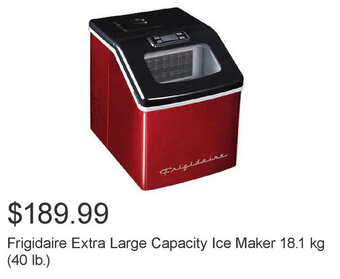 Costco Frigidaire Extra Large Capacity Ice Maker 18.1 kg (40 lb.) offer