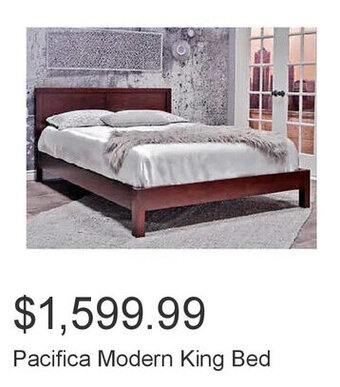 Costco Pacifica Modern King Bed offer