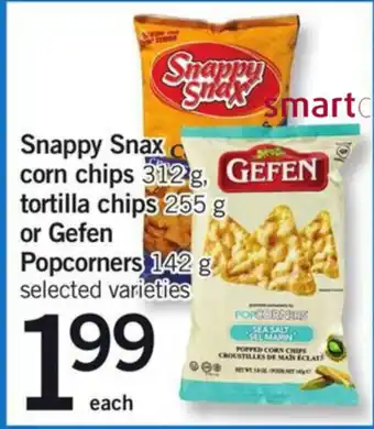 Fortinos Snappy Snax corn chips offer