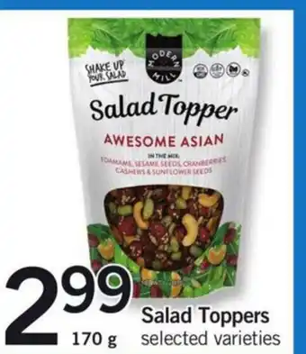 Fortinos Salad Toppers offer