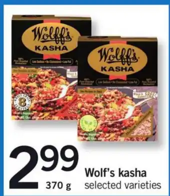 Fortinos Wolf's kasha offer