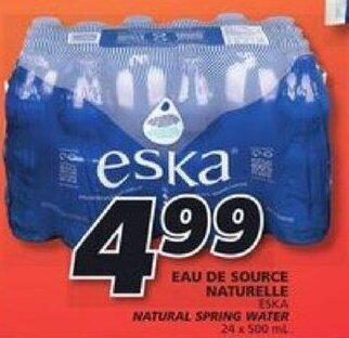 IGA Natural Spring Water 24 x 500 mL offer