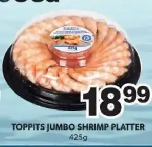 Colemans Toppits Jumbo Shrimp Platter 425g offer