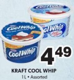 Colemans Kraft Cool Whip 1L Assorted offer