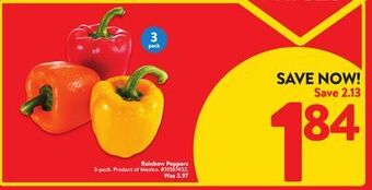 Walmart Rainbow peppers offer