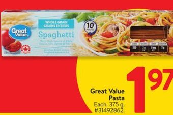 Walmart Great value pasta offer