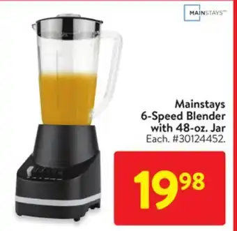 Walmart Mainstays 6-speed blender with 48-oz. jar offer