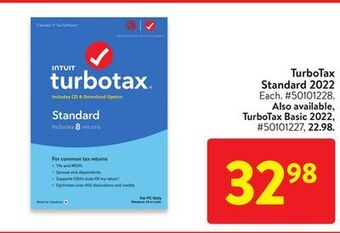 Walmart Turbotax standard 2022 offer