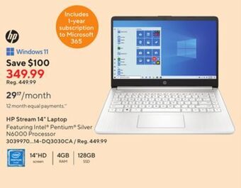 Staples Hp stream 14" laptop offer