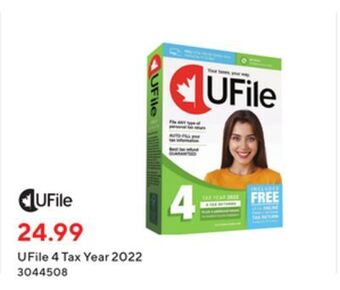 Staples Ufile 4 - tax year 2022 offer