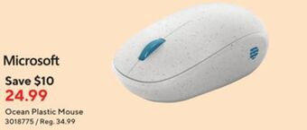 Staples Microsoft ocean plastic mouse offer