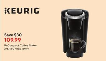 Staples Keurig k-compact coffee maker offer