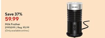 Staples Keurig milk frother offer
