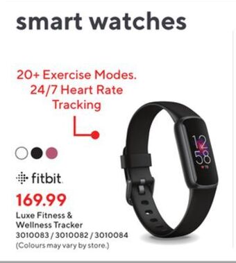Staples Fitbit luxe fitness & wellness tracker offer