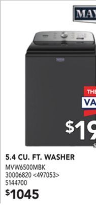 Lowe's Maytag 5.4 cu. ft. washer offer