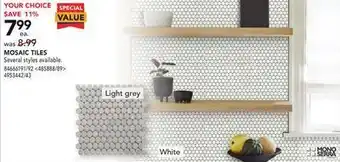 Lowe's Mono serra mosaic tiles offer