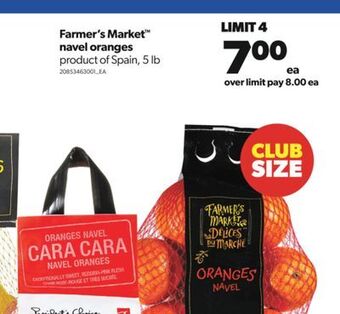 Real Canadian Superstore Farmer's market™ navel oranges, 5 lb offer