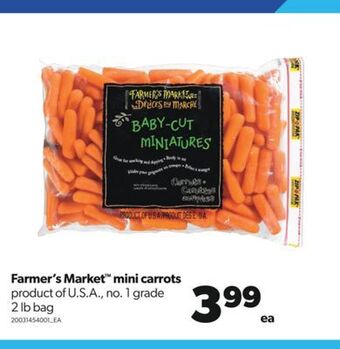 Real Canadian Superstore Farmer's market™ mini carrots, 2 lb bag offer