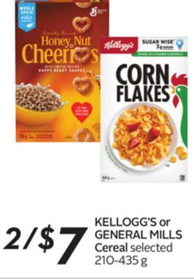 Sobeys Kellogg's or general mills cereal offer