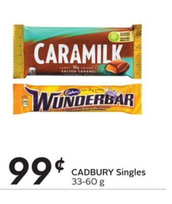 Sobeys Cadbury singles offer