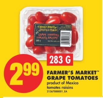 No Frills Farmer's market™ grape tomatoes, 283 g offer