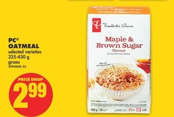 No Frills Pc® oatmeal, 325-430 g offer