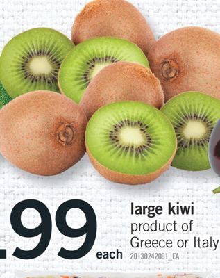 Fortinos Large kiwi offer
