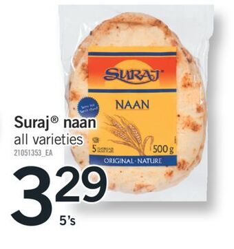 Fortinos Suraj® naan, 5's offer